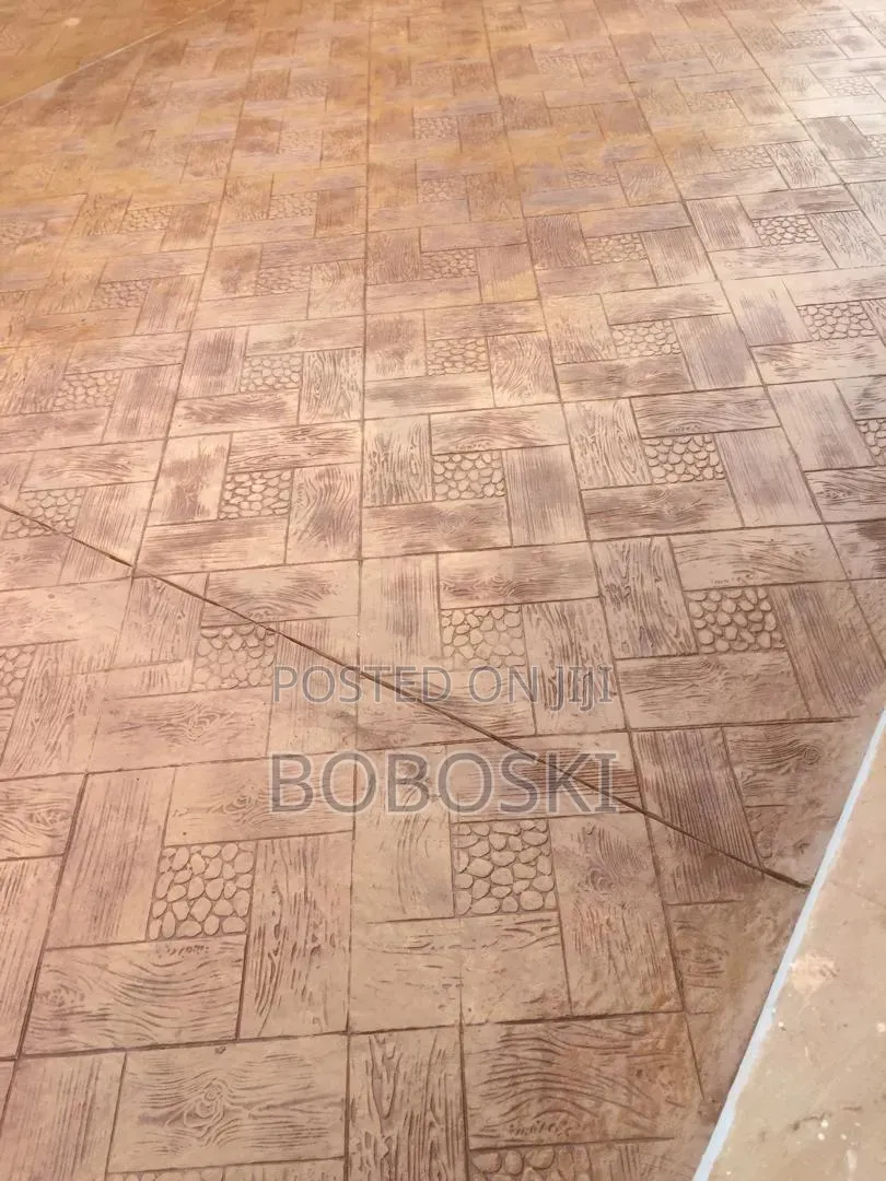 Terracotta Colour Stamp Concrete