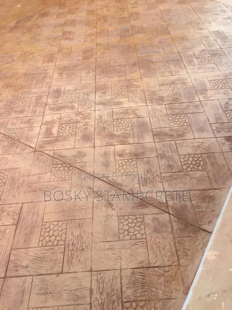 Terracotta Colour Stamp Concrete