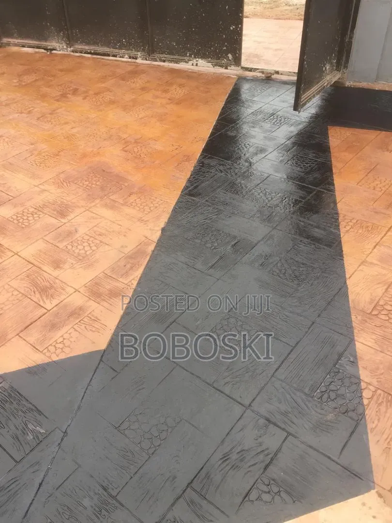 Terracotta Colour Stamp Concrete