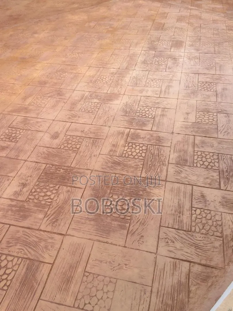 Terracotta Colour Stamp Concrete