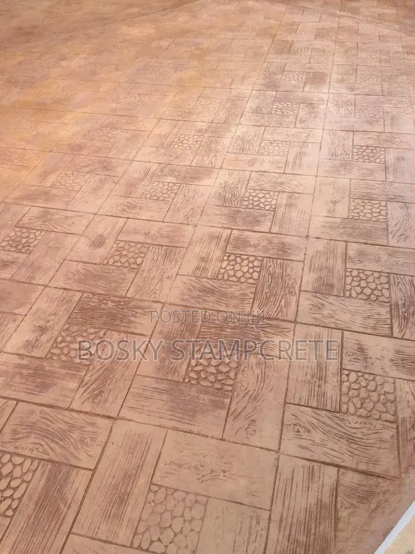 Terracotta Colour Stamp Concrete