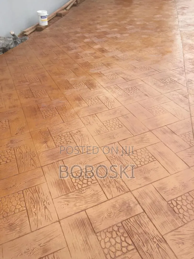 Terracotta Colour Stamp Concrete