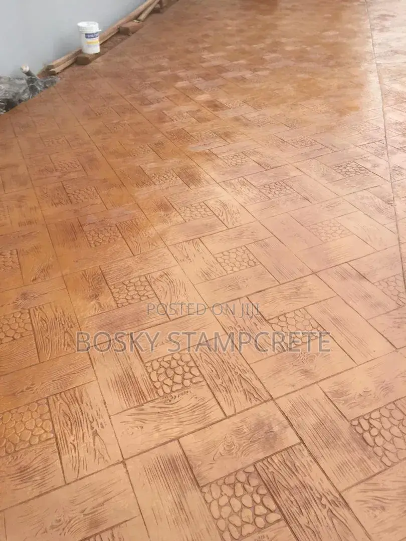 Terracotta Colour Stamp Concrete