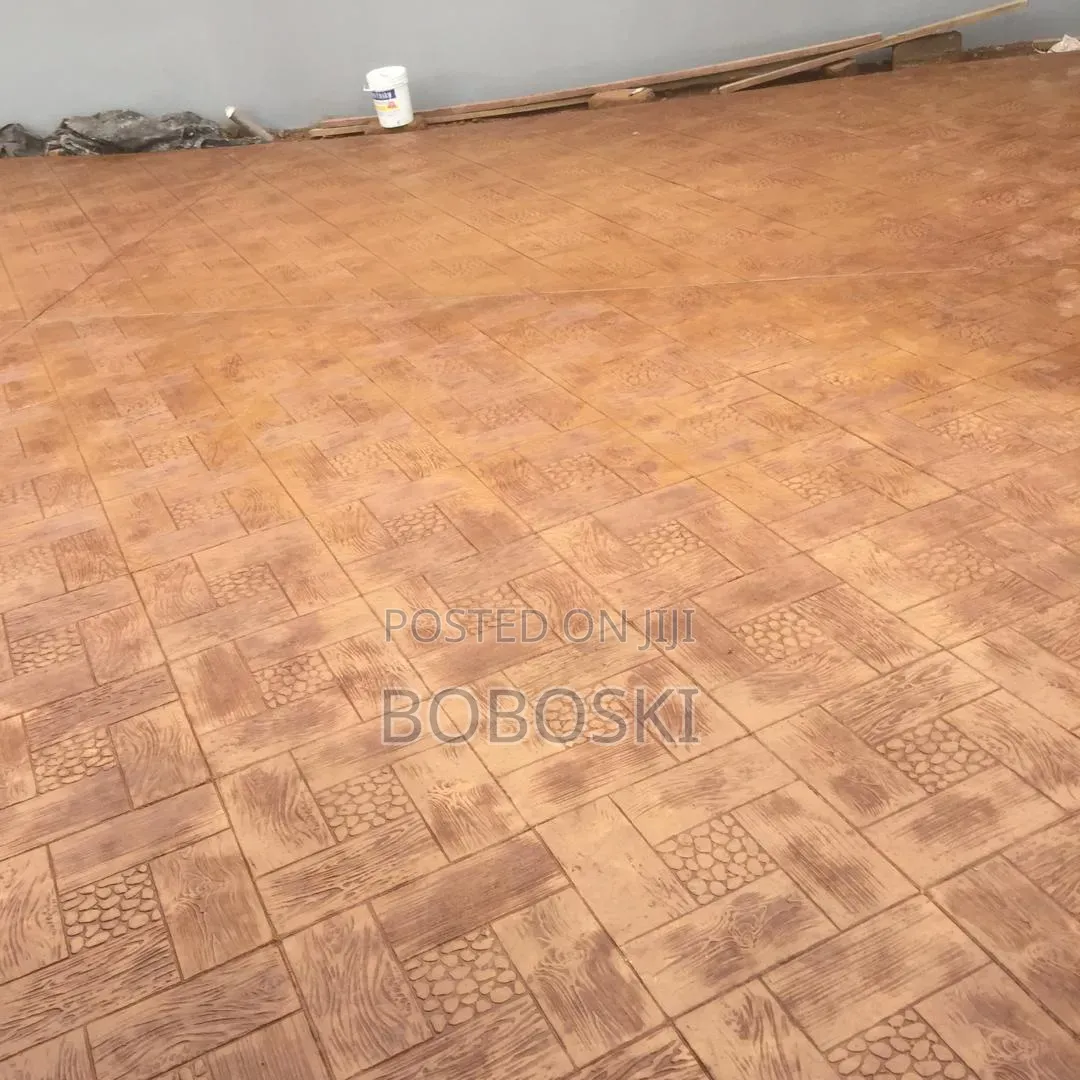 Terracotta Colour Stamp Concrete