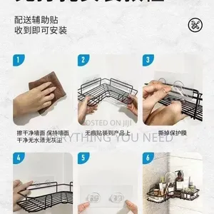 Wall Corner Bathroom Organizer