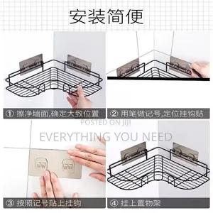 Wall Corner Bathroom Organizer