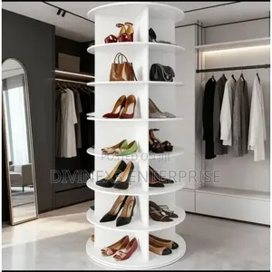 7-Tier 360° Rotating Shoe Rack Tower