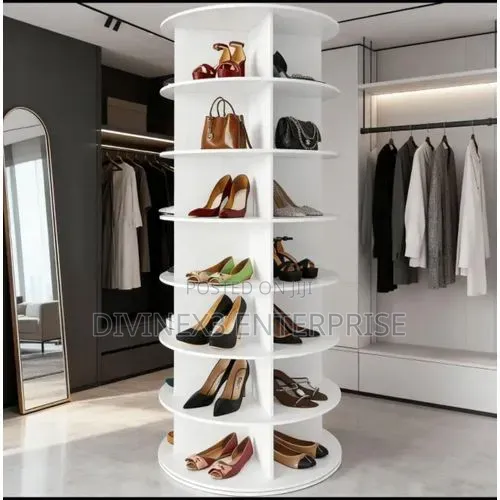 7-Tier 360° Rotating Shoe Rack Tower