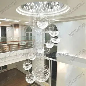 11 Sphere Crystal Chandelier 8feet