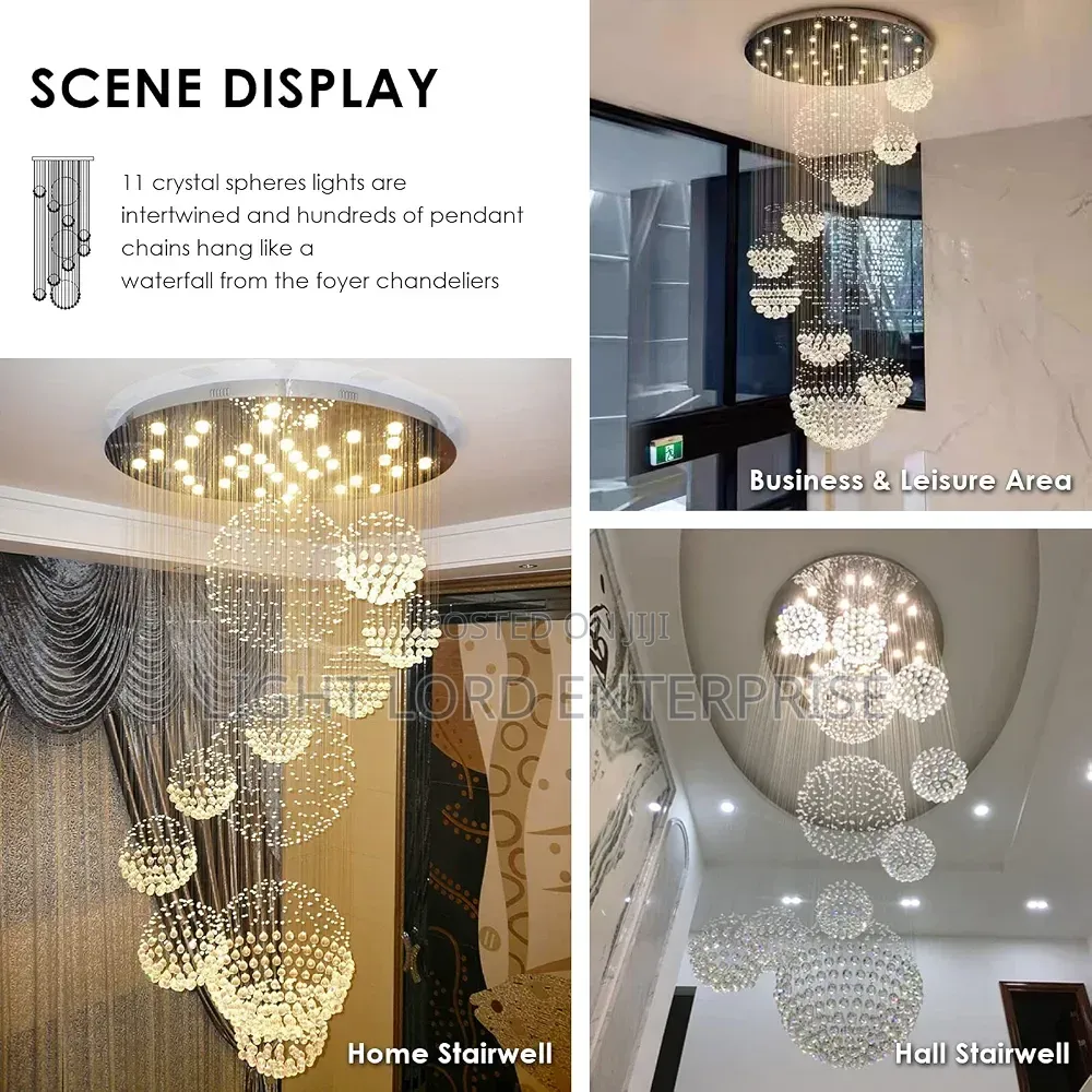 280cm Sphere Special 8feet Long Chandelier