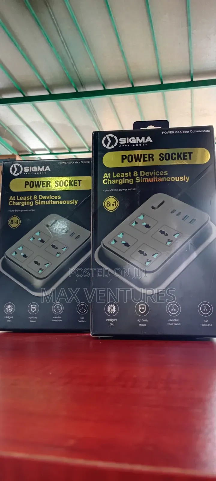 Sigma Multi Purpose 8-in-1 Power Socket for Home Office