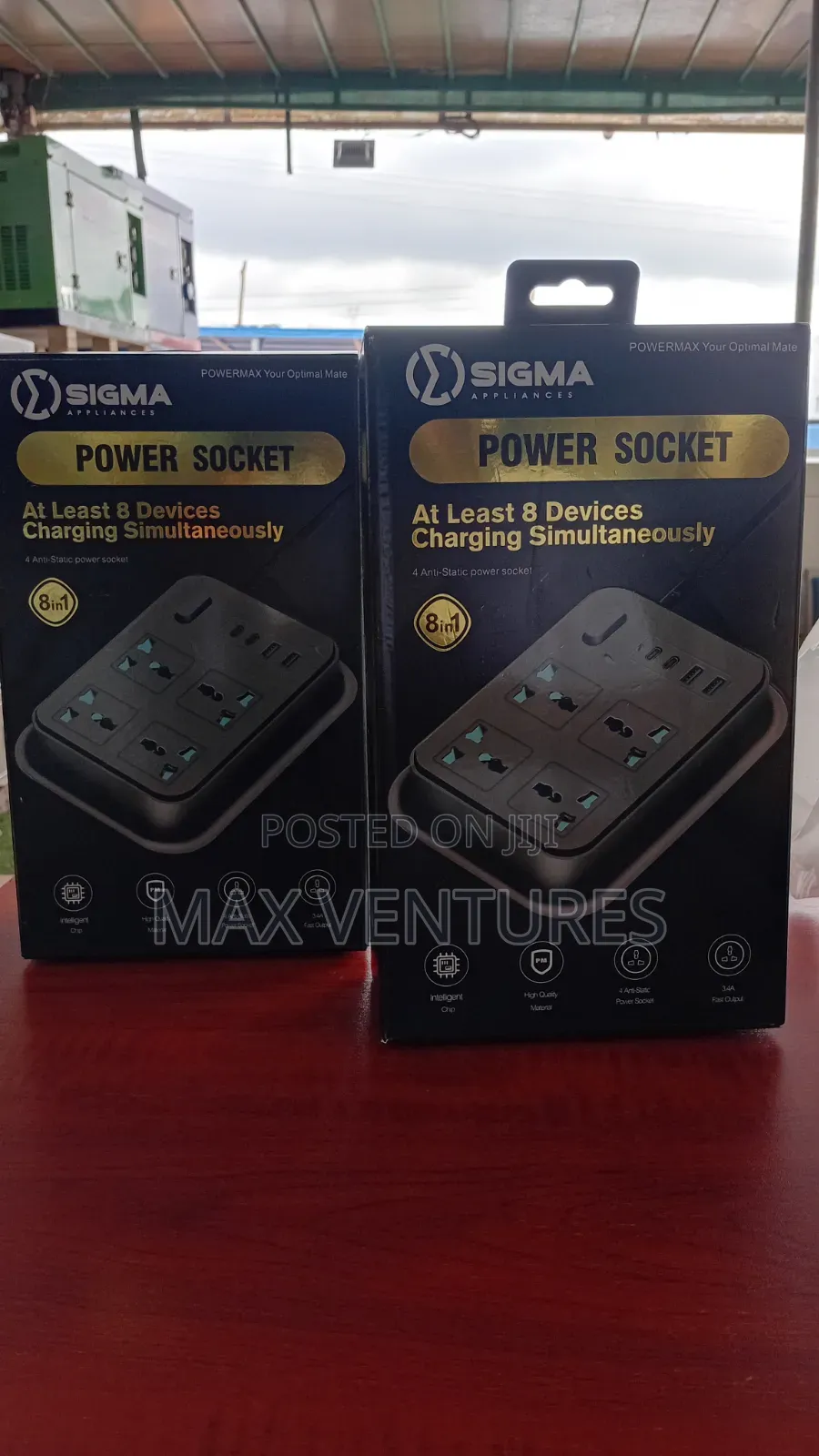 Sigma Multi Purpose 8-in-1 Power Socket for Home Office