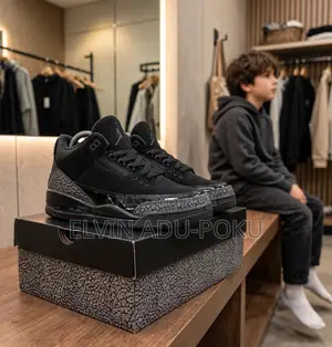 Jordan 3 Black Cat for Kids | Sizes : 25 — 35 | Available
