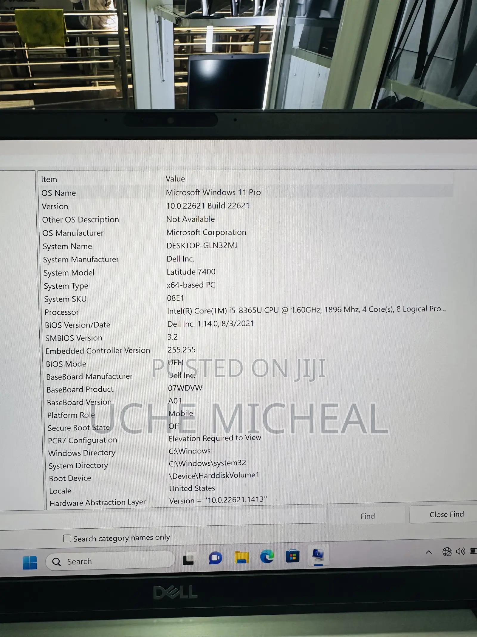Laptop Dell Latitude 7400 8GB Intel Core i5 SSD 256GB
