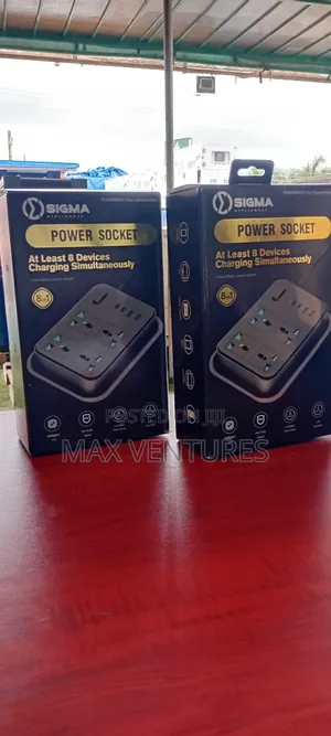 Sigma 8-in-1 Smart Power Socket With Multiple Outputs