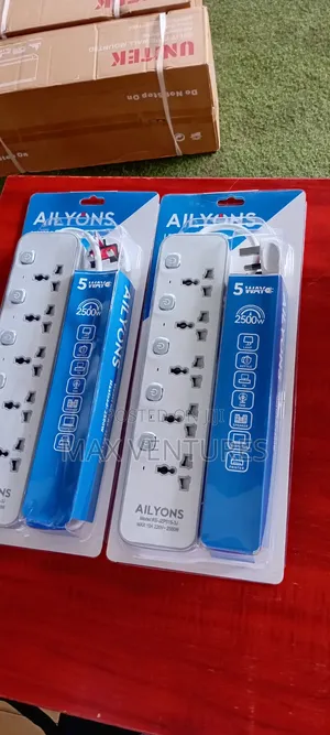 Ailyons 5-Way Power Extension Socket 2500W