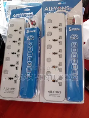 Ailyons 5-Way Multi Socket Power Extension 2500W