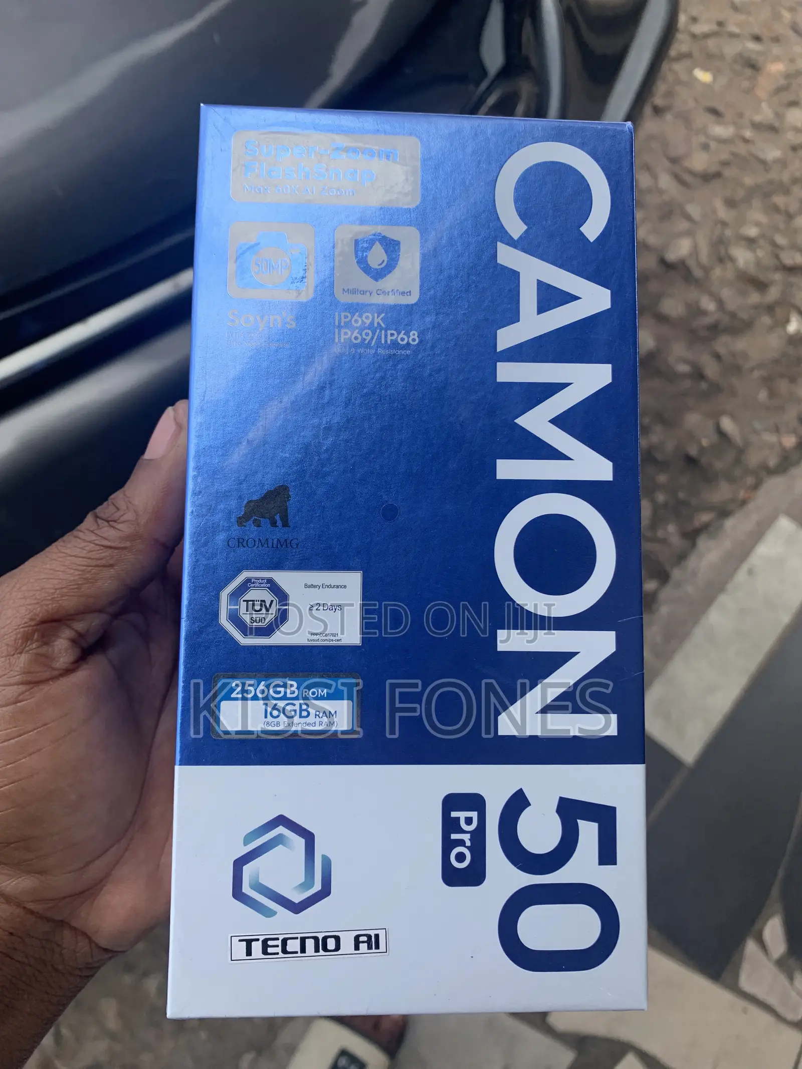 New Tecno Camon 50 Pro 256 GB Black