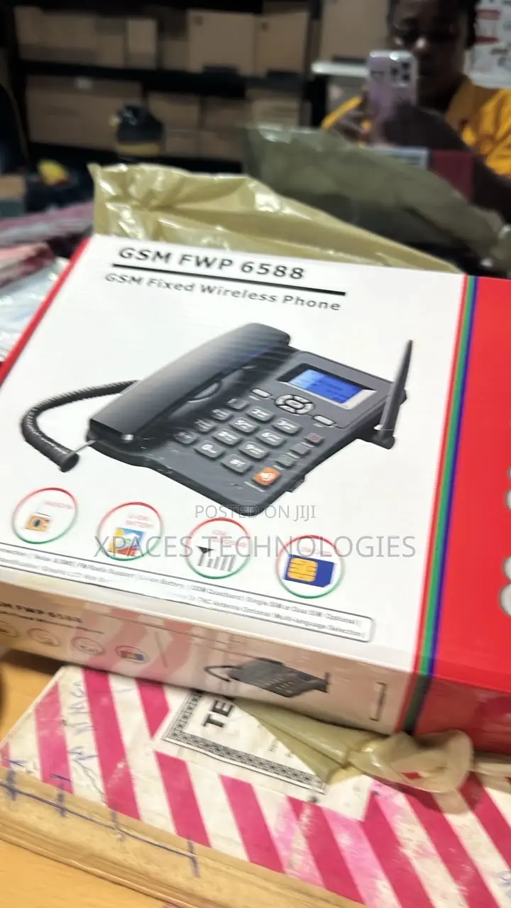 Landline GSM 4g 2PORT Simcard Phone for Home , Office