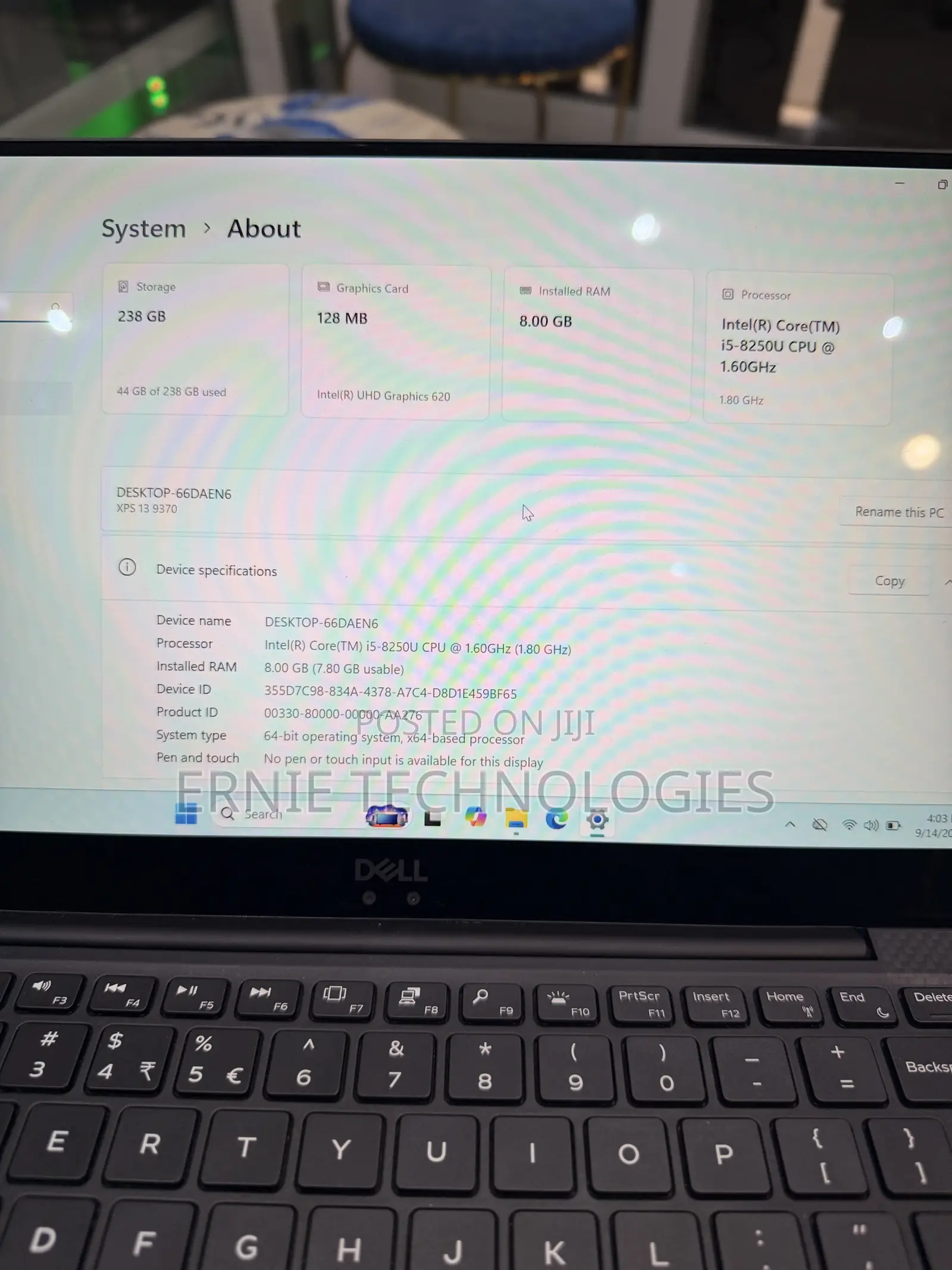 Laptop Dell XPS 13 9370 8GB Intel Core i5 SSD 256GB