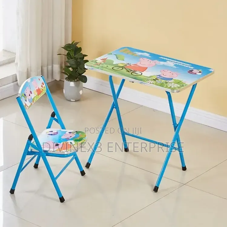 Foldable Kids Study Table Chair Set