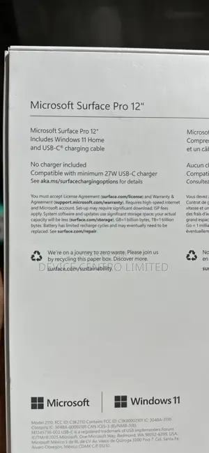 New Microsoft Surface Pro Copilot+ PC 12 8GB Qualcomm Snapdragon X Plus