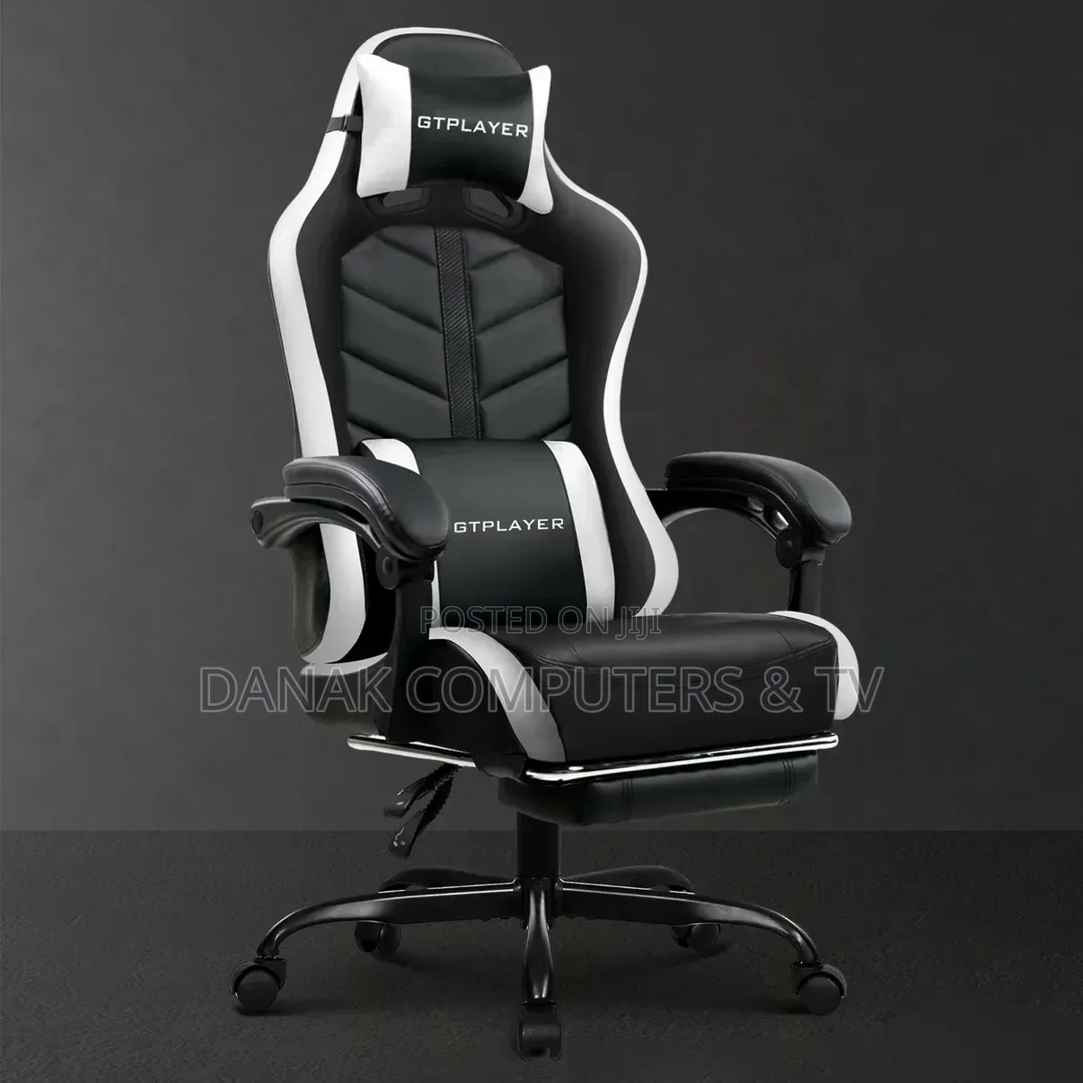 Gtplayer Gaming Chair (Black White) GT90IF