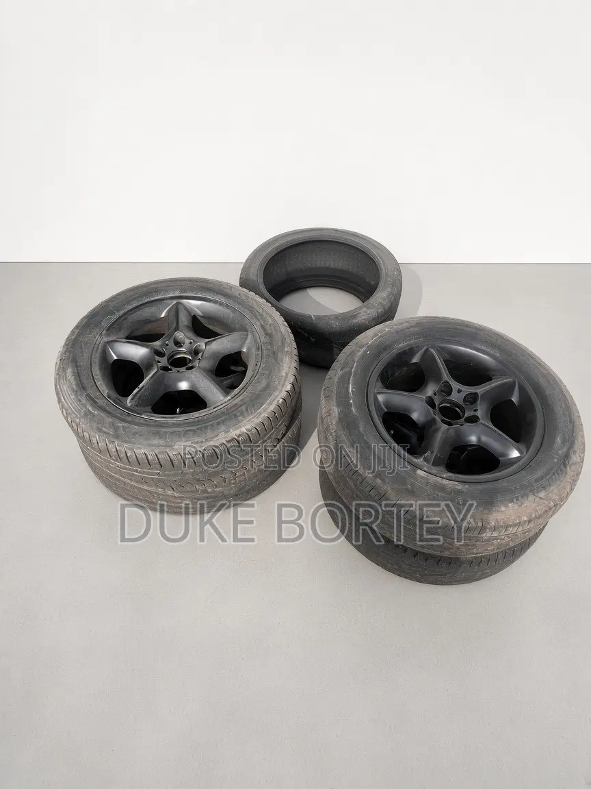 4 Sets of Rim 14 and 19 Together With Tyres for Sale.