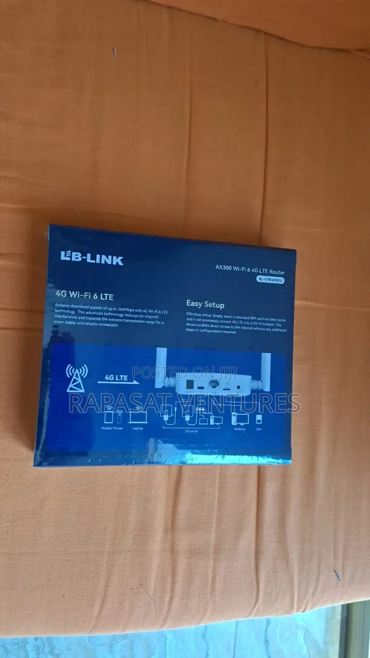 Lb-Link Ax300 Wi-Fi 6 4g Lte Router Bl-Cpe600eu