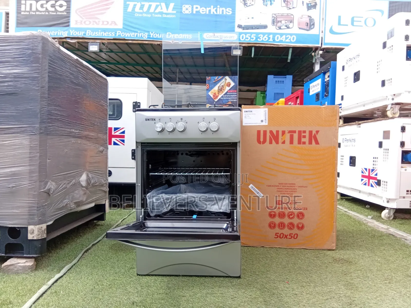 Unitex 4 Burner Gas Cooker – Powerful Heat for Every Meal