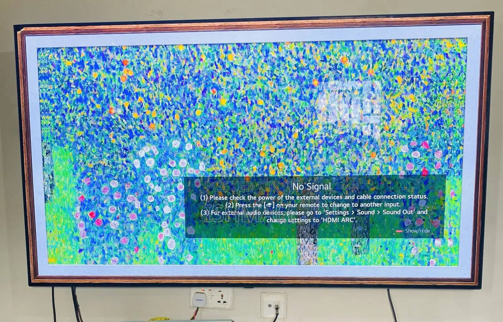 LG Cx 65 Inches With Thin Line