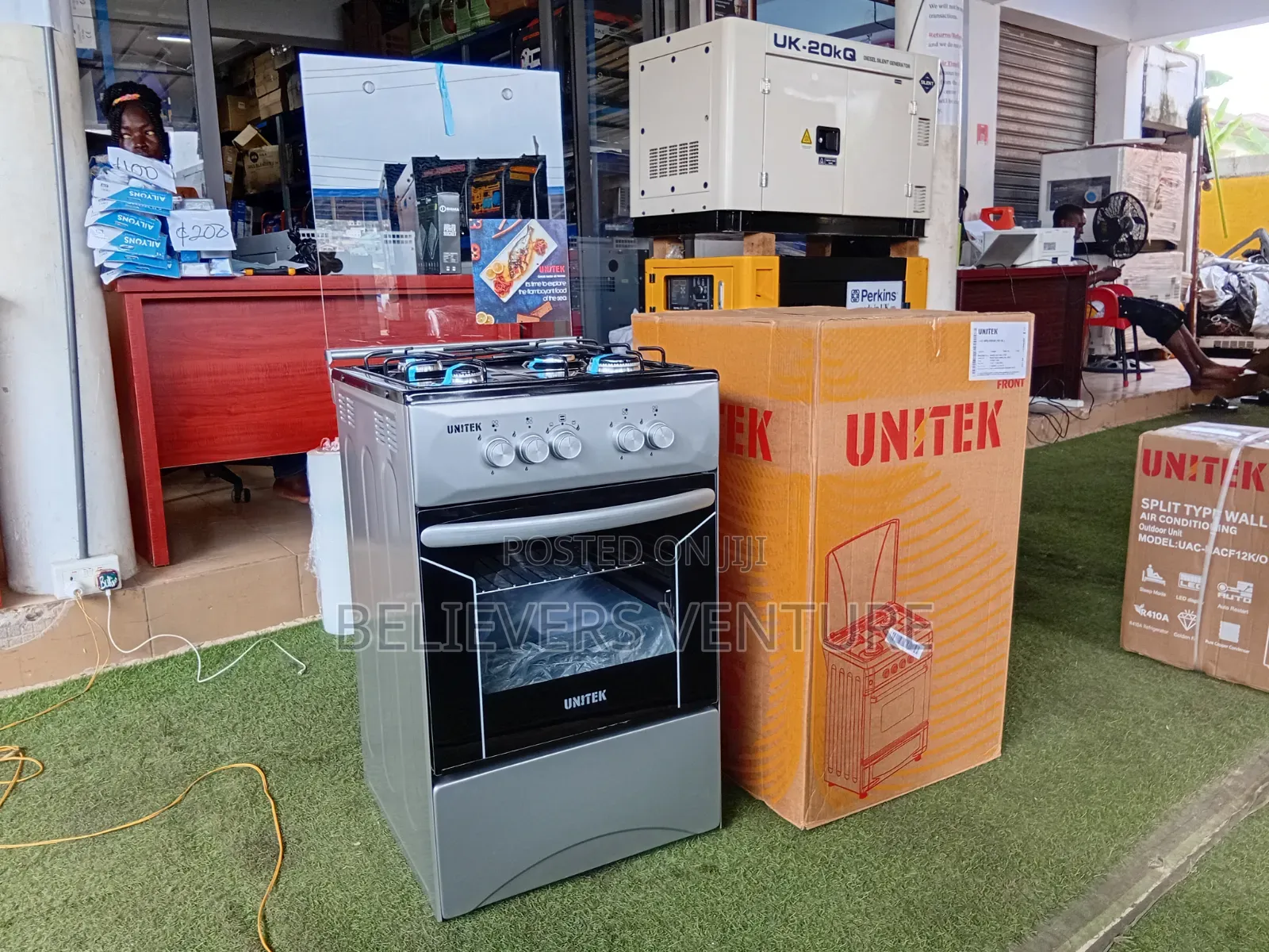 Unitex 4 Burner Gas Cooker – Four Powerful Burners for Your Kitchen