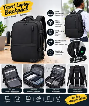 Large Capacity Travel Laptop Backpack