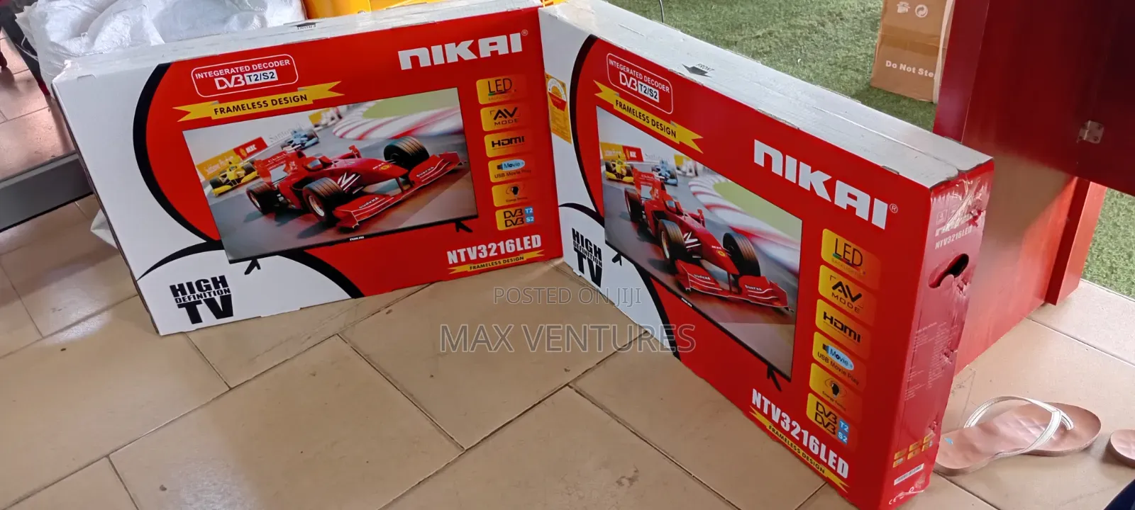Nikai NTV3216LED 32" | Frameless HD TV With DVB TS/S2 Decoder