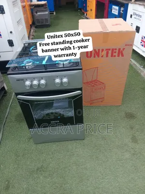 Unitek 50x50 Gas Cooker 4 Burners With Built-in Oven – Quality Cooking
