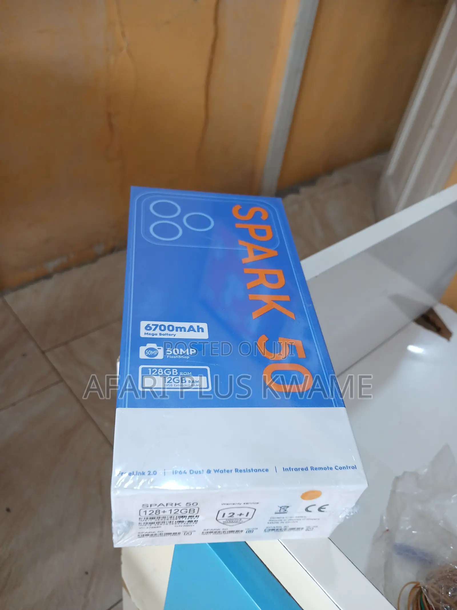 New Tecno Spark 50 128 GB Black
