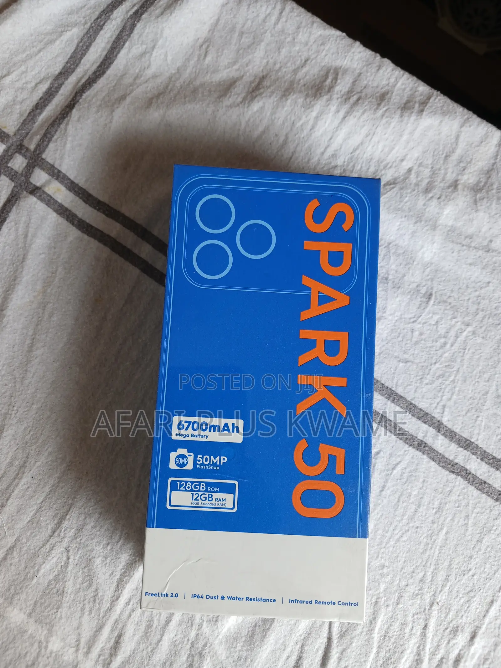 New Tecno Spark 50 128 GB Black