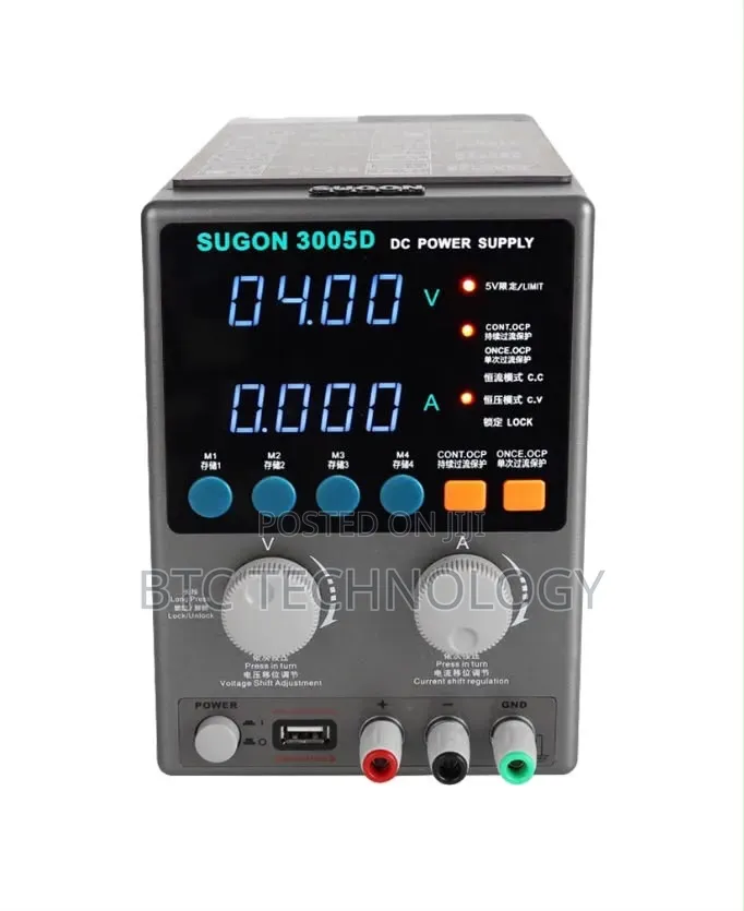 The SUGON 3005D DC Power Supply Is a High-Precision Adjustable