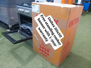Brand New Unitek 50x50 Gas Stove 4 Burners With Oven – Affordable