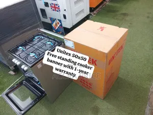 Unitek 50x50 4-Gas Burner Cooker With Large Oven – Quality Kitchen