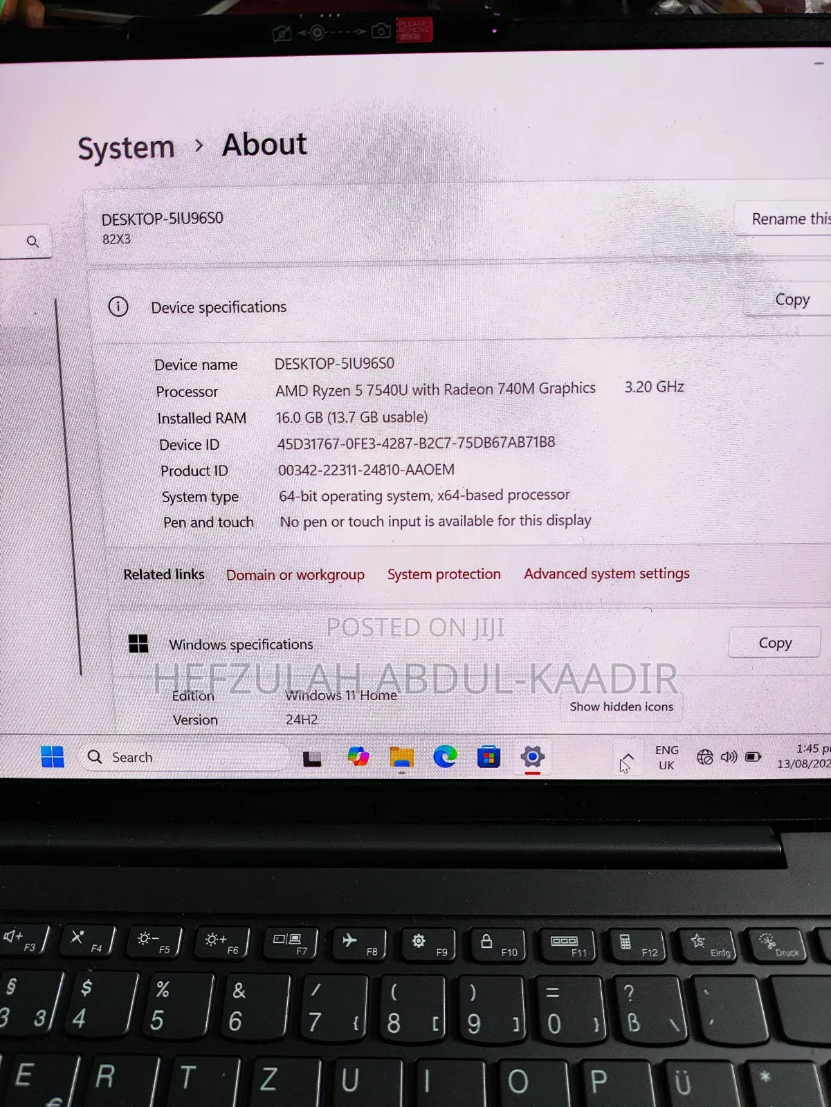 New Laptop Lenovo Yoga 7i 16GB AMD Ryzen 5 SSD 1T