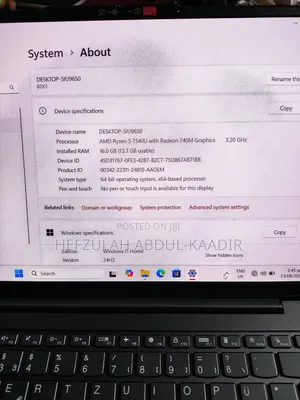 New Laptop Lenovo Yoga 7i 16GB AMD Ryzen 5 SSD 1T