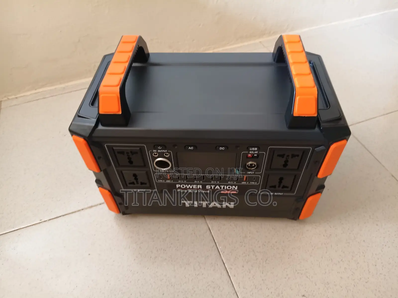 1200w Portable Solar Generator Station With 100w Solar Panel