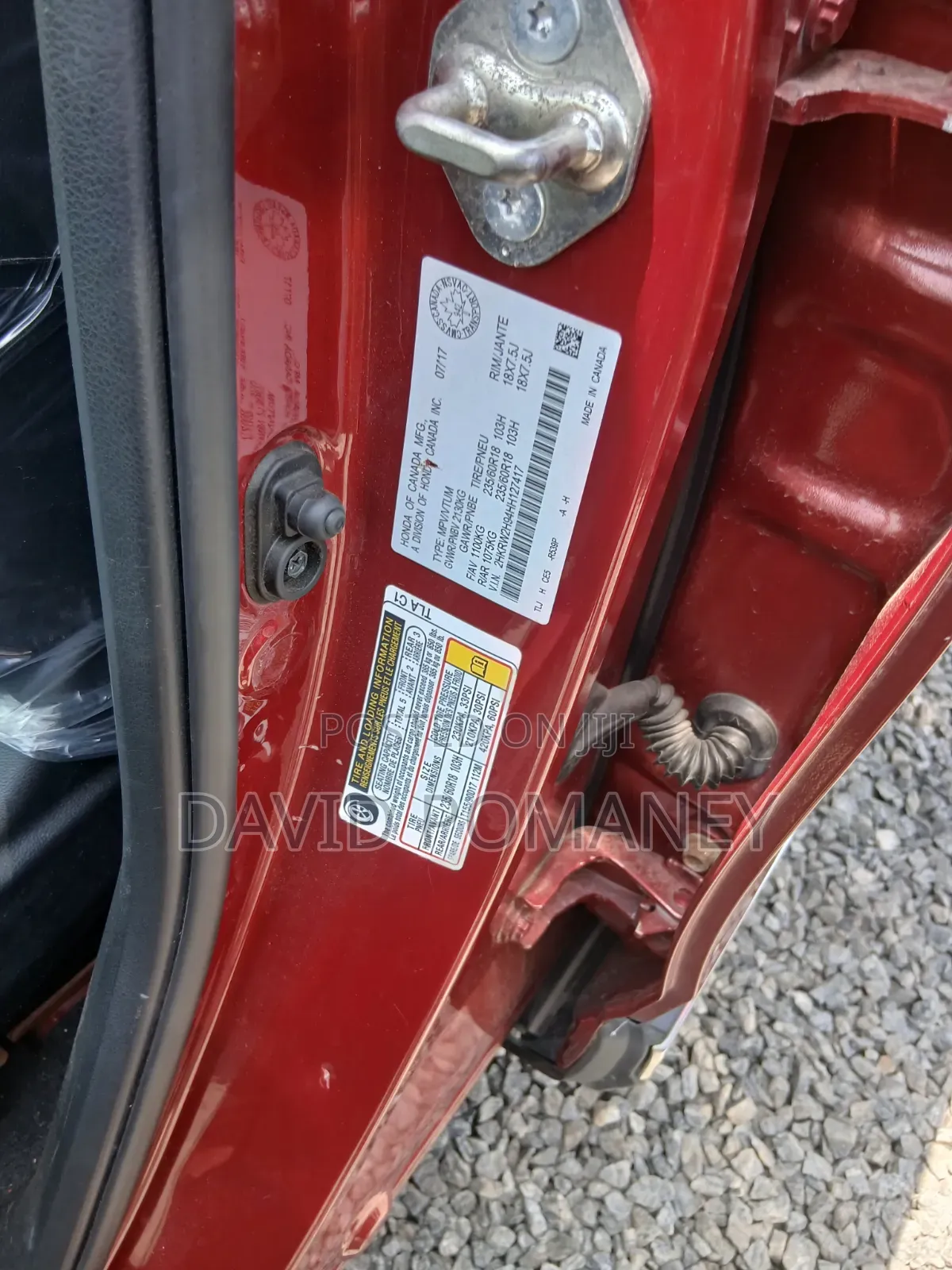 Honda CR-V Touring AWD 2018 Red