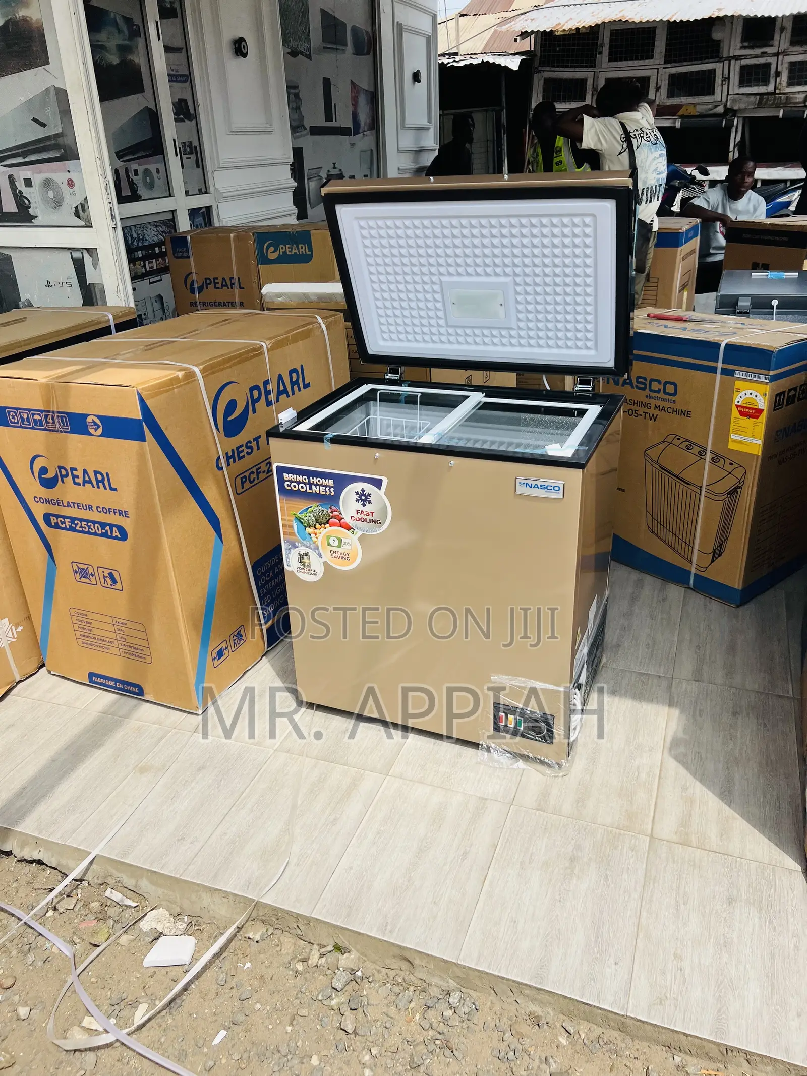 Check Out Classic Nasco Single Door Chest Freezer(Gold)150L