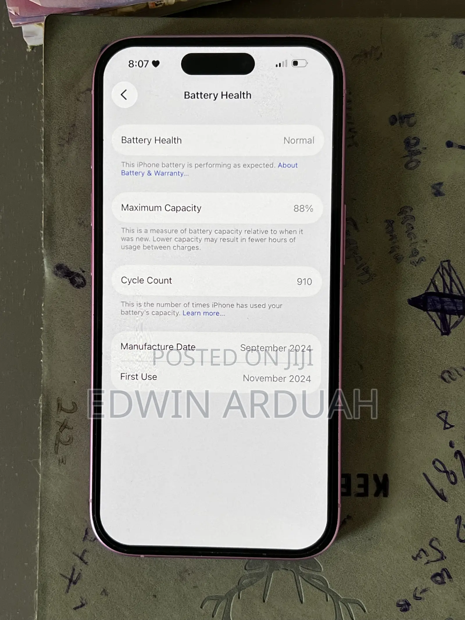 Apple iPhone 16 128 GB Pink