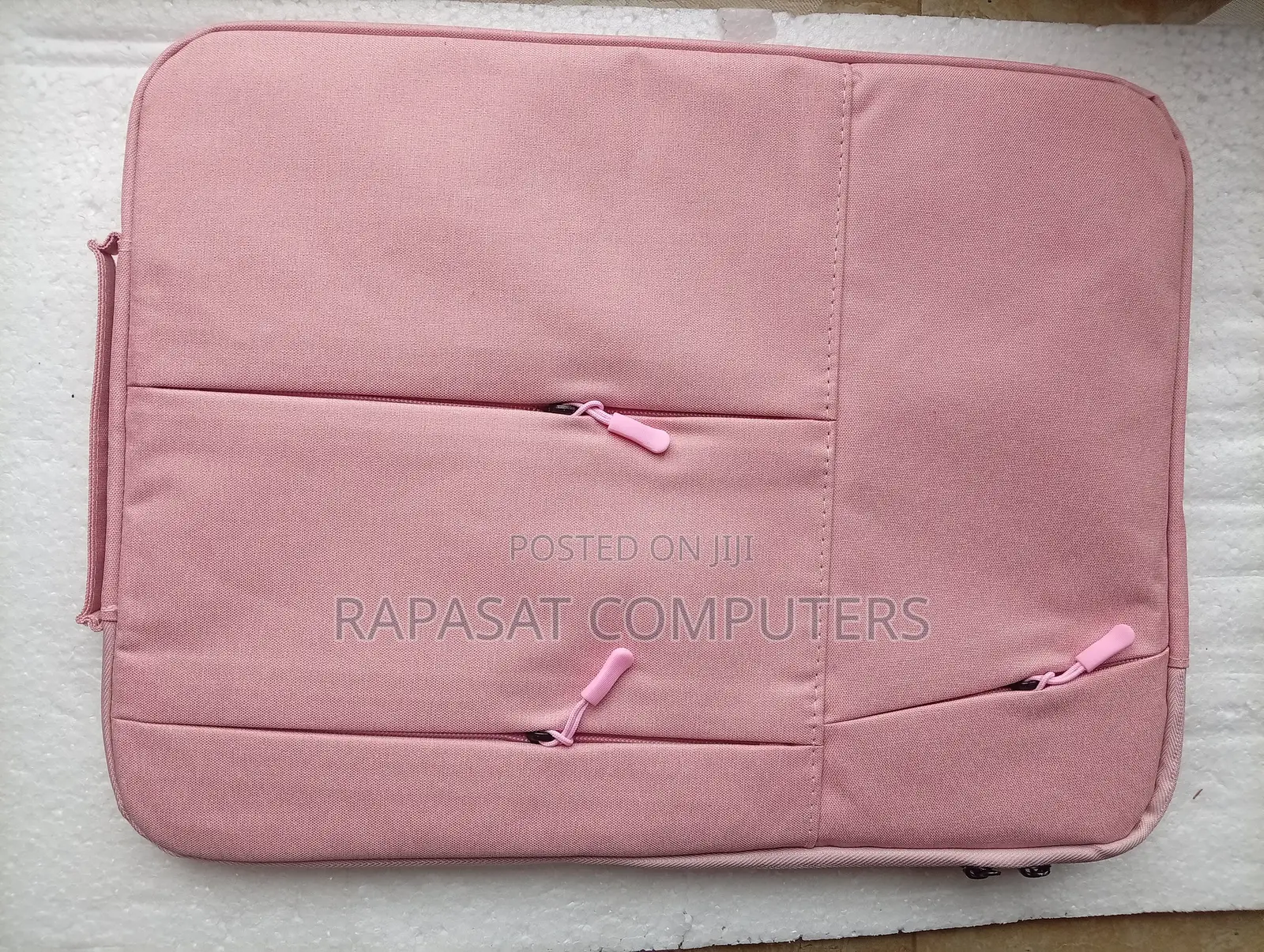 Laptop Sleeve Bag for 15.6'',14.0'' 13.3 ''(Pink 3 Side Zips)