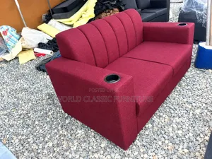 Style Design, Two Seats, Wide Armrests, and Built-in Cup Holders