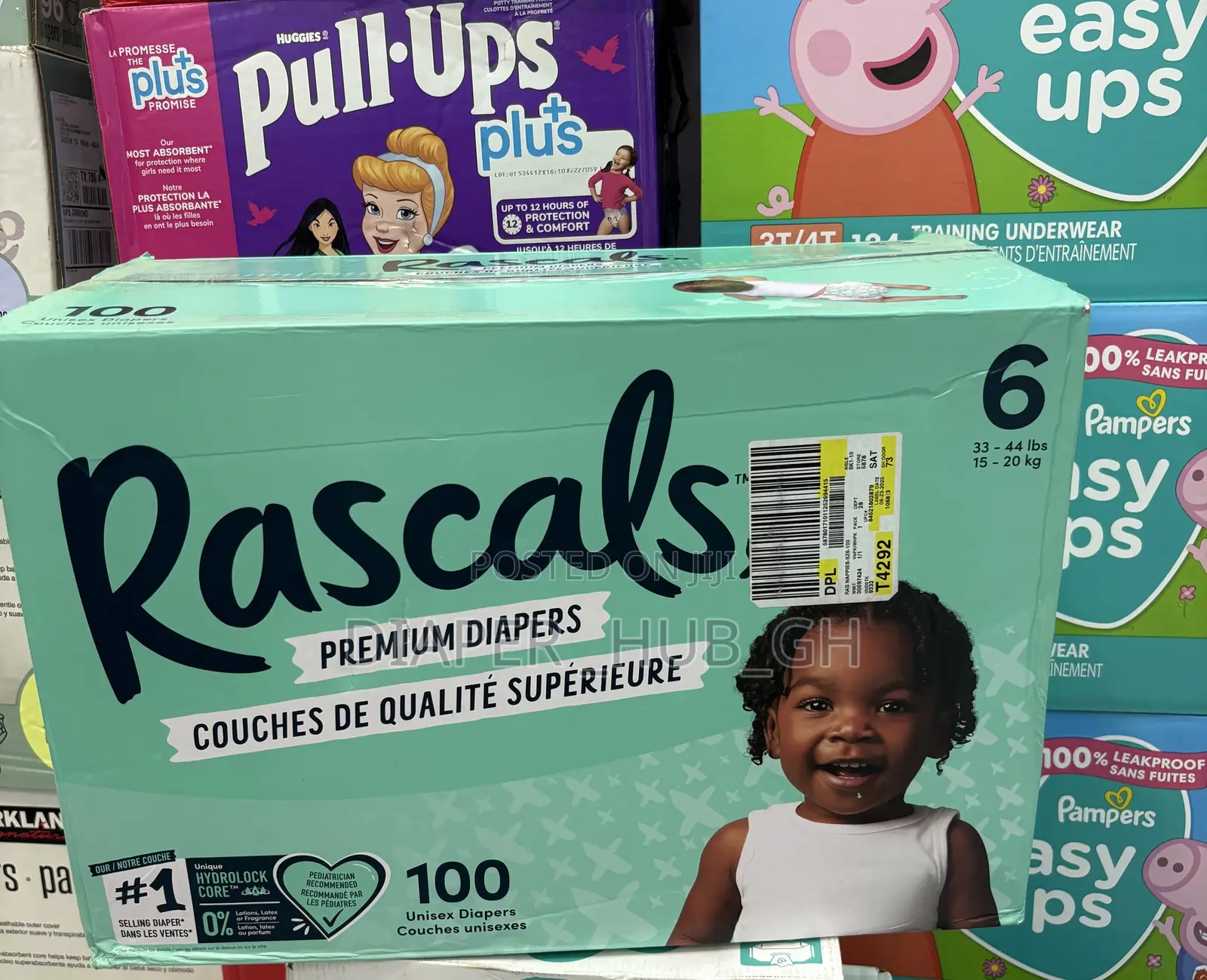 Rascals Diapers Size 6(15-20kg)