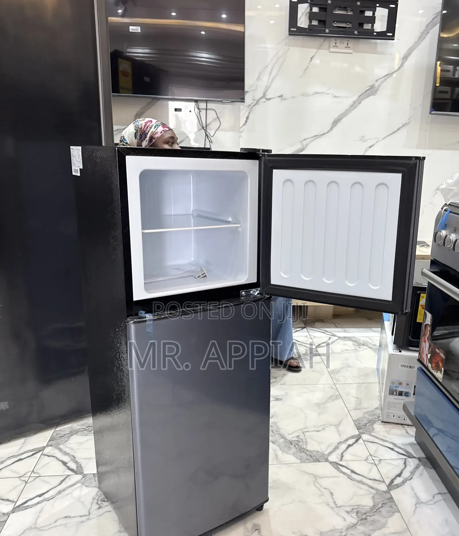 Choose Classic Nasco Top Freezer Fridge(Dark Gray)112L,Nasd2-13fl